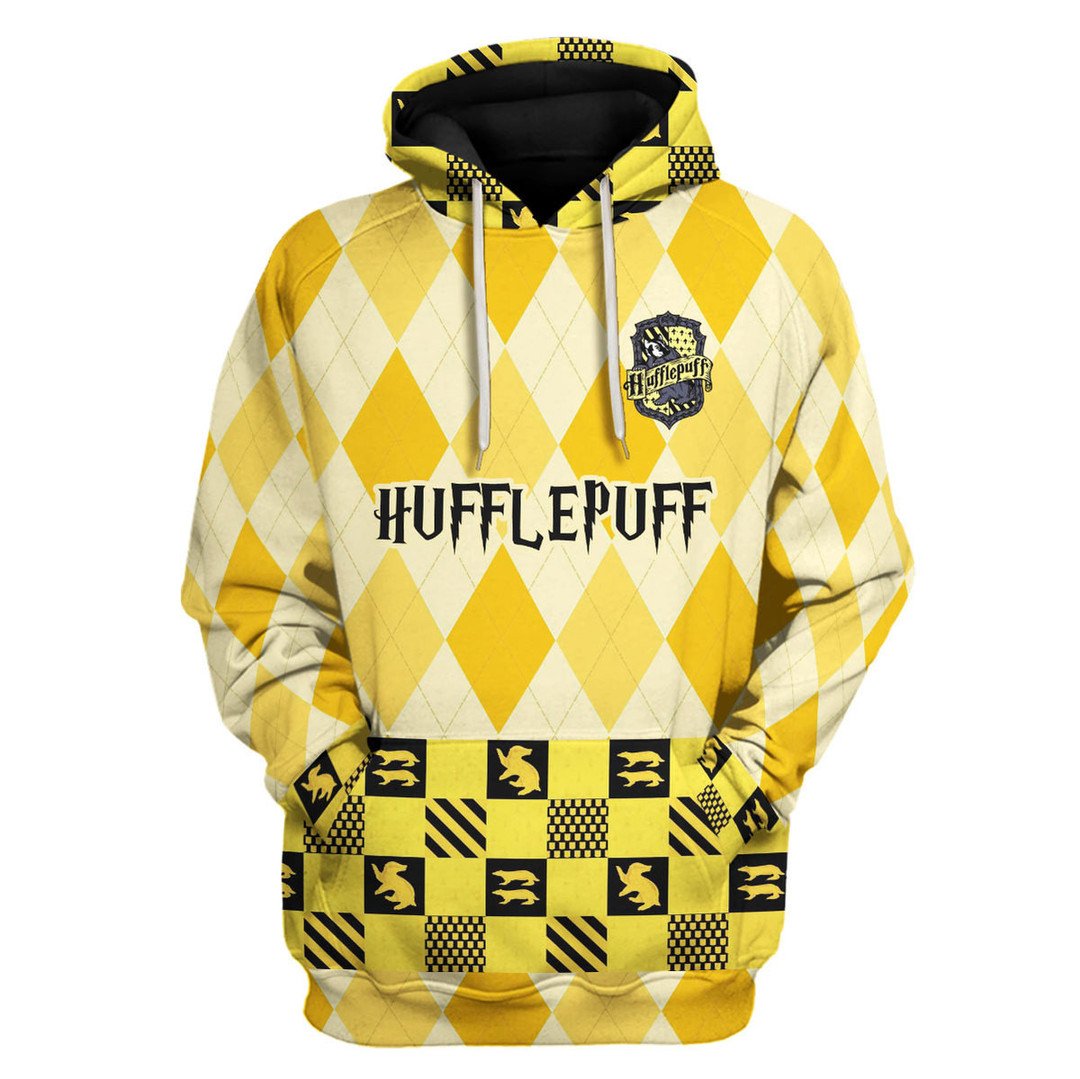 Harry Potter Hufflepuff 3D Hoodie Harry Potter Hufflepuff 3D Hoodie