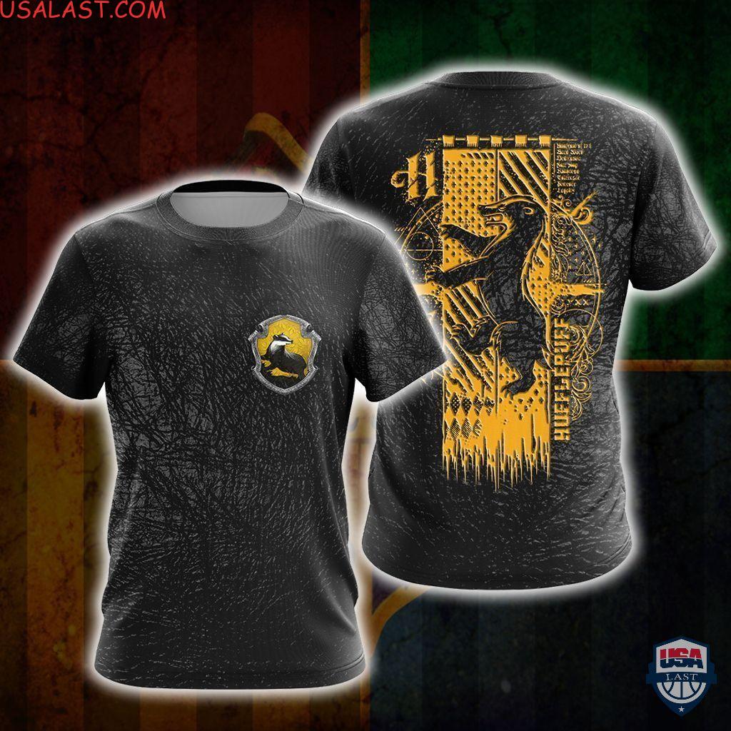 Harry Potter Hufflepuff Uniform All Over Print T-Shirt Hoodie Harry Potter Hufflepuff Uniform All Over Print T-Shirt Hoodie