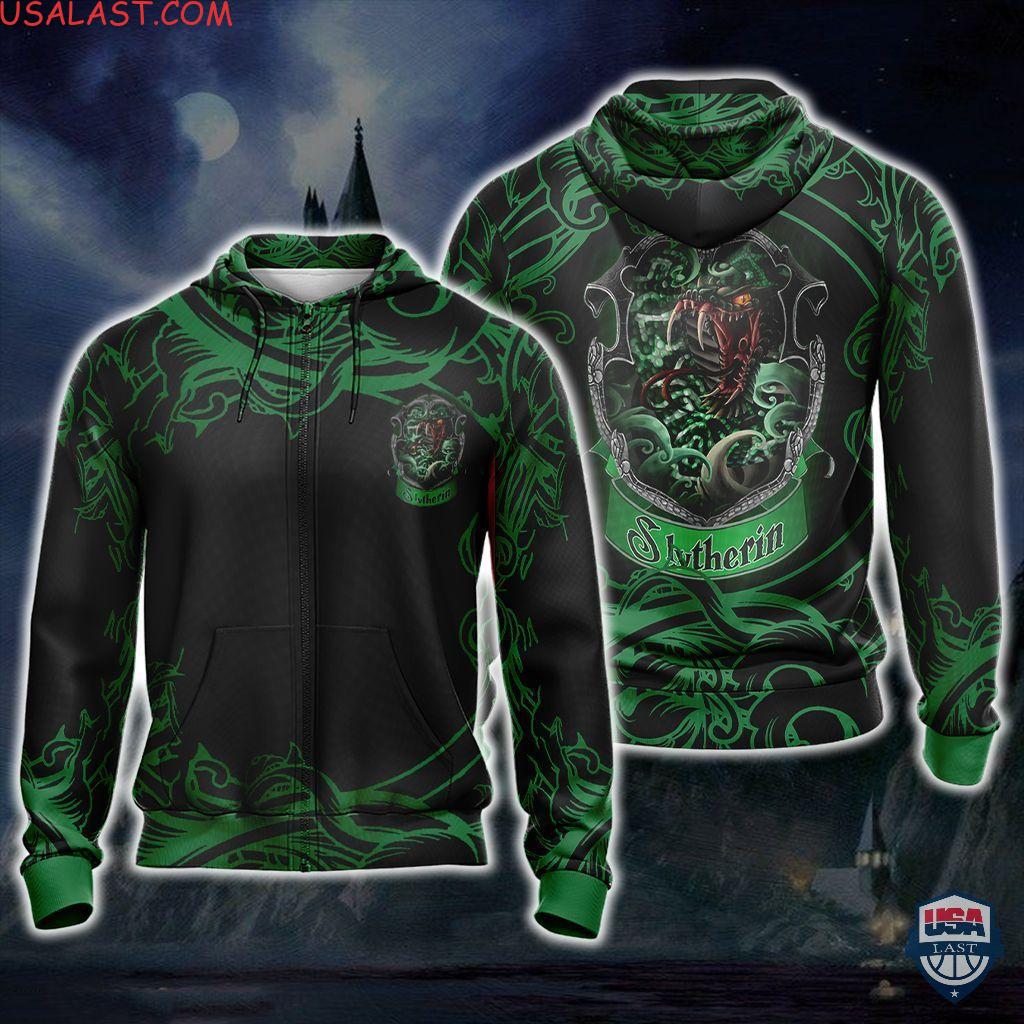 Harry Potter Slytherin Snake 3D Hoodie T-Shirt Harry Potter Slytherin Snake 3D Hoodie T-Shirt