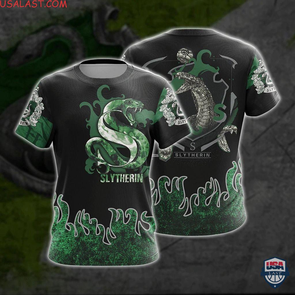 Harry Potter Slytherin Water Elements Unisex 3D Shirt Hoodie Harry Potter Slytherin Water Elements Unisex 3D Shirt Hoodie