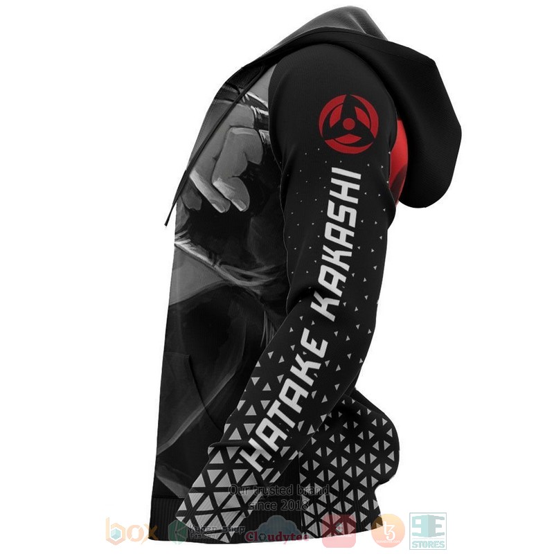 Hatake Kakashi Sharingan Eye Anime 3D Hoodie Hatake Kakashi Sharingan Eye Anime 3D Hoodie