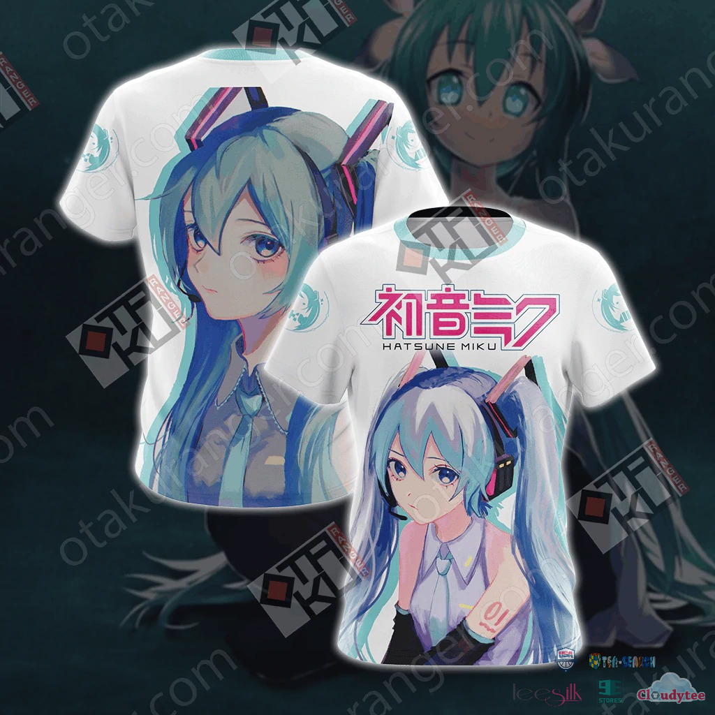 Hatsune Miku Unisex 3D T-Shirt Hoodie Hatsune Miku Unisex 3D T-Shirt Hoodie