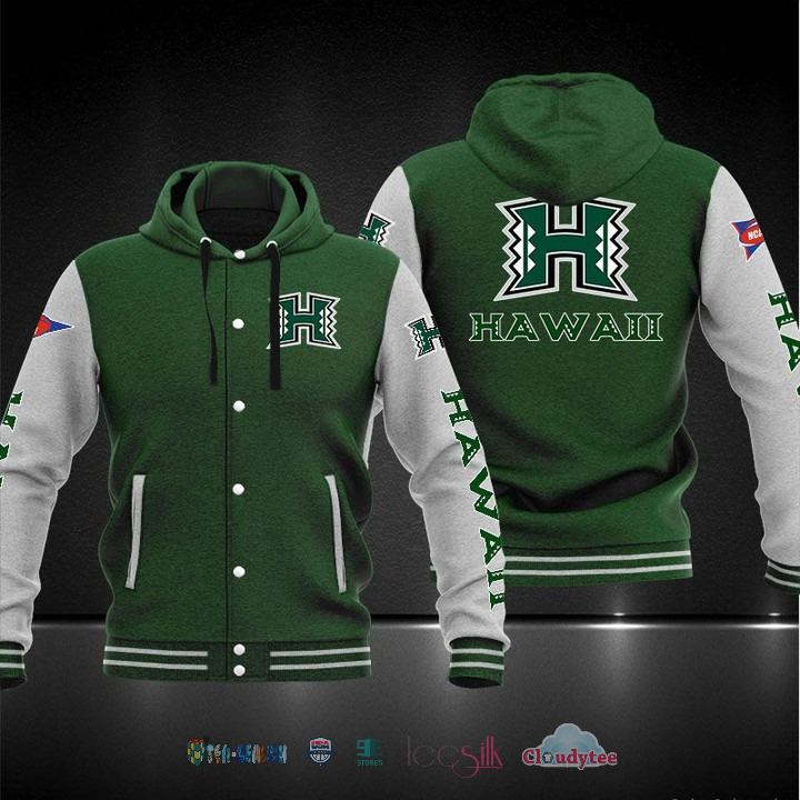 Hawaii Rainbow Warriors Baseball Hoodie Jacket Hawaii Rainbow Warriors Baseball Hoodie Jacket