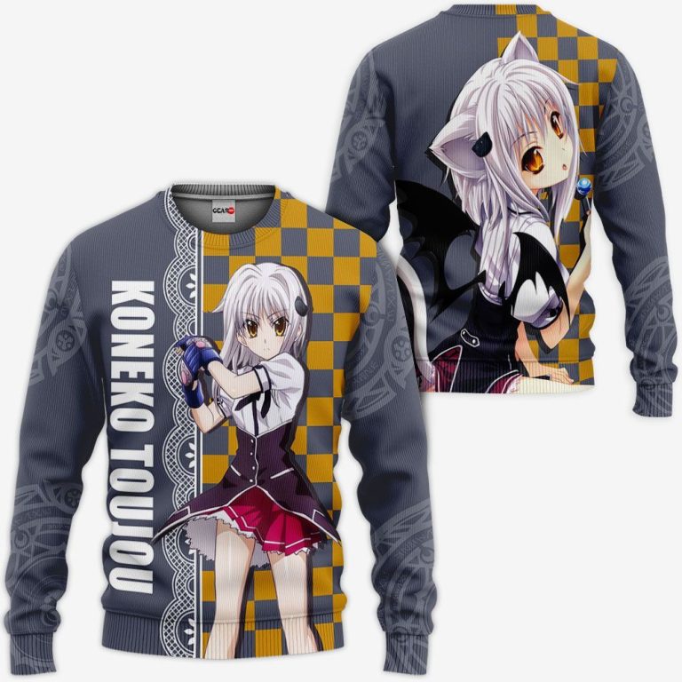 High-School-Dxd-Koneko-Toujou-Anime-3D-Hoodie-Bomber-Jacket-2