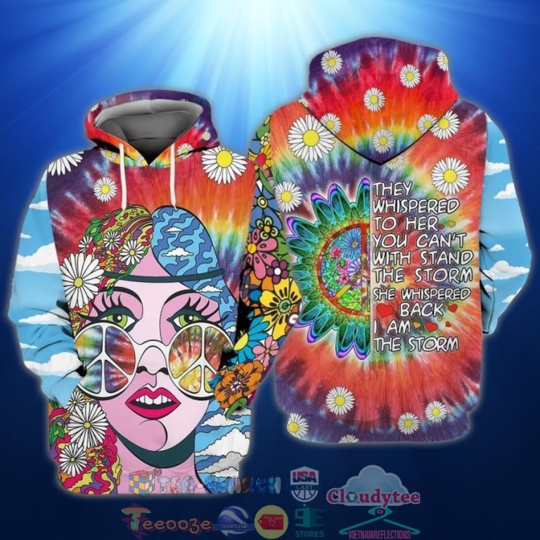 Hippie-Girl-They-Whispered-To-Her-You-CanT-Withstand-The-Storm-3D-Hoodie-1
