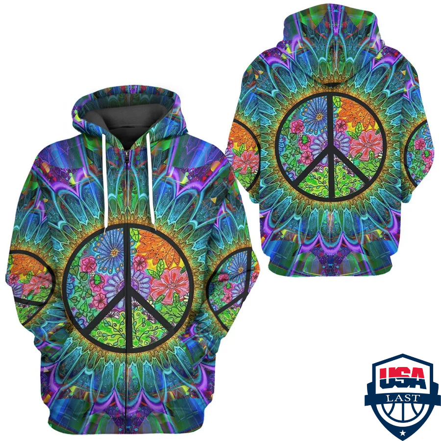 Hippie Ver 1 3D Hoodie Apparel Hippie Ver 1 3D Hoodie Apparel