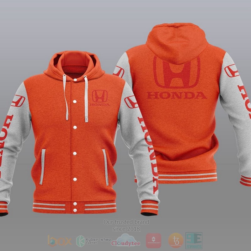 Honda Car Baseball Jacket Hoodie Honda Car Baseball Jacket Hoodie