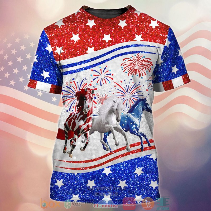 Horse Firework Independence Day Shirt Horse Firework Independence Day Shirt