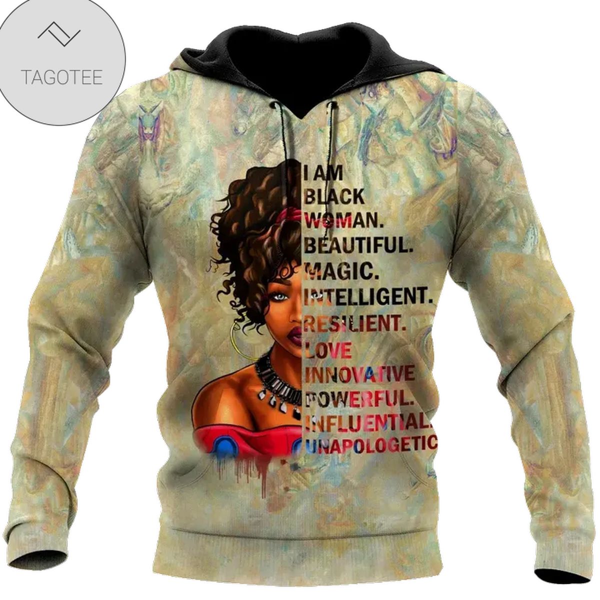I Am Black Woman Beautiful Magic Intelligent Hoodie I Am Black Woman Beautiful Magic Intelligent Hoodie