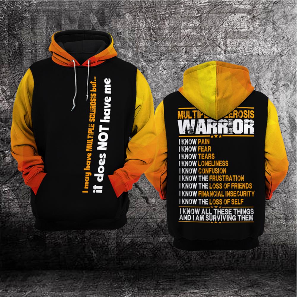 I May Have Multiple Sclerosis But It Does Not Have Me 3D Hoodie – Limited Edition I May Have Multiple Sclerosis But It Does Not Have Me 3D Hoodie – Limited Edition
