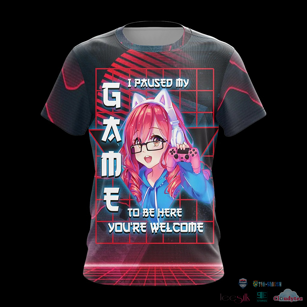 I Paused My Game To Be Here You’Re Welcome 3D Hoodie T-Shirt I Paused My Game To Be Here You’Re Welcome 3D Hoodie T-Shirt