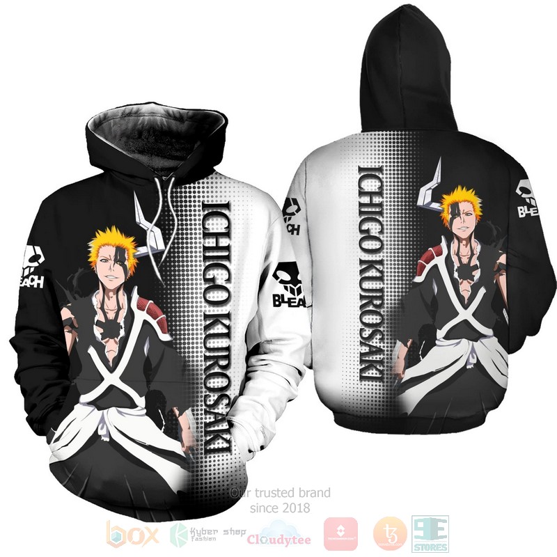 Ichigo Costume Bleach Anime 3D Hoodie Ichigo Costume Bleach Anime 3D Hoodie