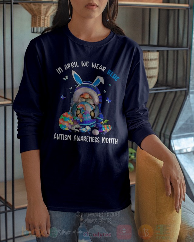 In April We Wear Blue Autism Awareness Month Hoodie In April We Wear Blue Autism Awareness Month Hoodie