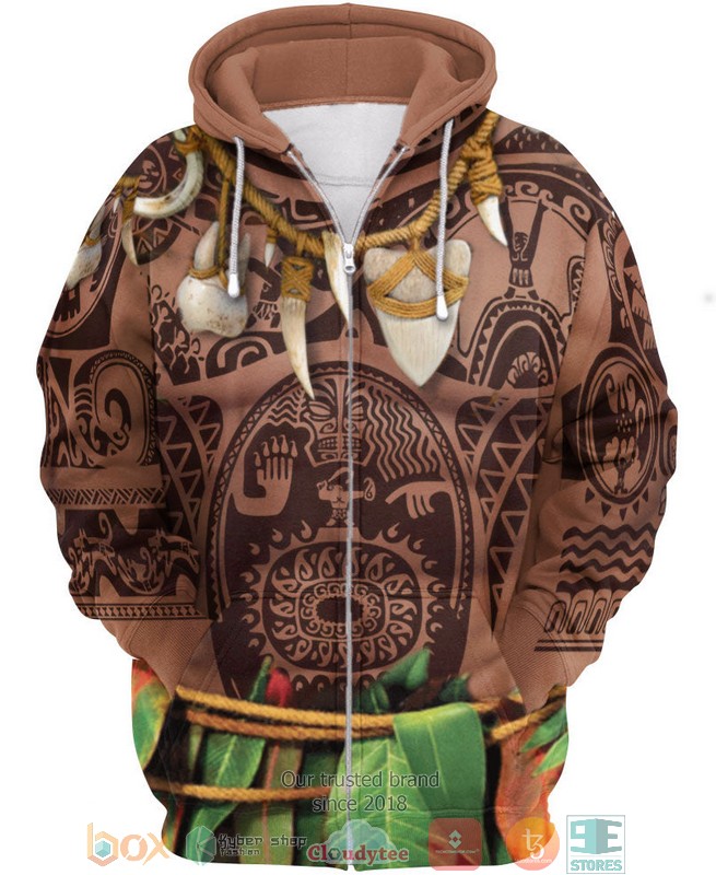 Indian Aboriginal Tattoo Moana Maui Native American 3D Shirt Indian Aboriginal Tattoo Moana Maui Native American 3D Shirt