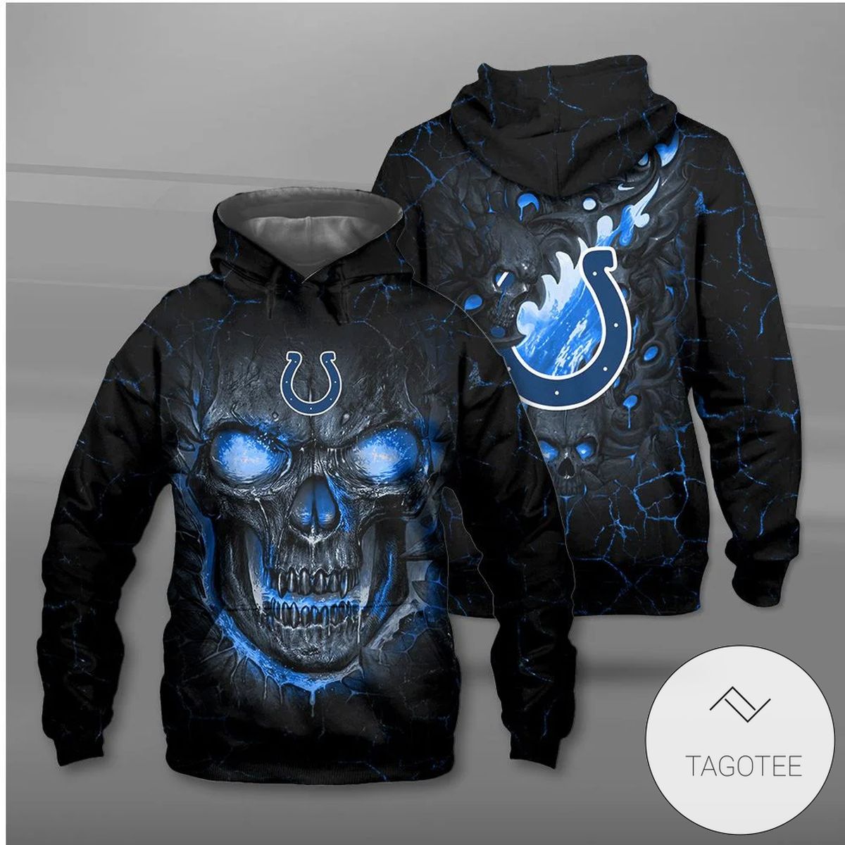 Indianapolis Colts Lava Skull Hoodie Indianapolis Colts Lava Skull Hoodie