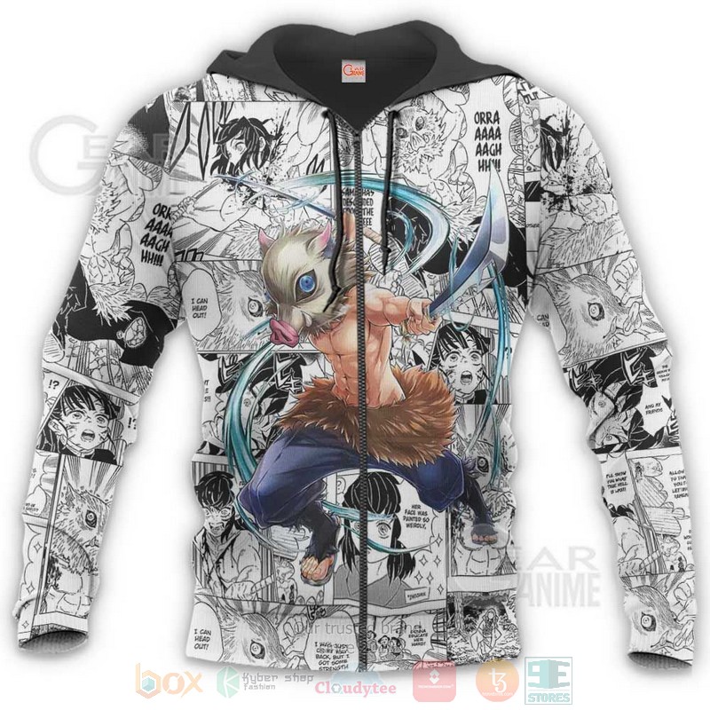 Inosuke Custom Anime-Manga Kimetsu 3D Hoodie Inosuke Custom Anime-Manga Kimetsu 3D Hoodie