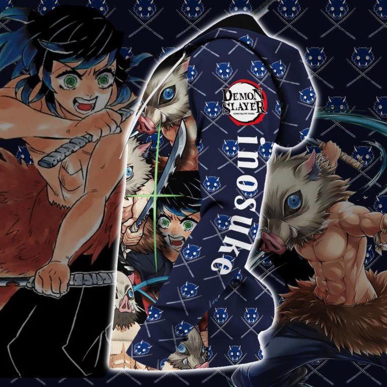 Inosuke-Kimetsus-Costume-Anime-3D-Zip-Hoodie-3