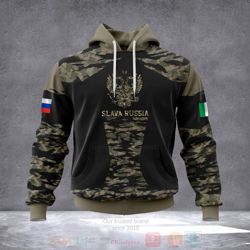 Italia Stand With Russia Slava Russia Camo 3D Hoodie Italia Stand With Russia Slava Russia Camo 3D Hoodie