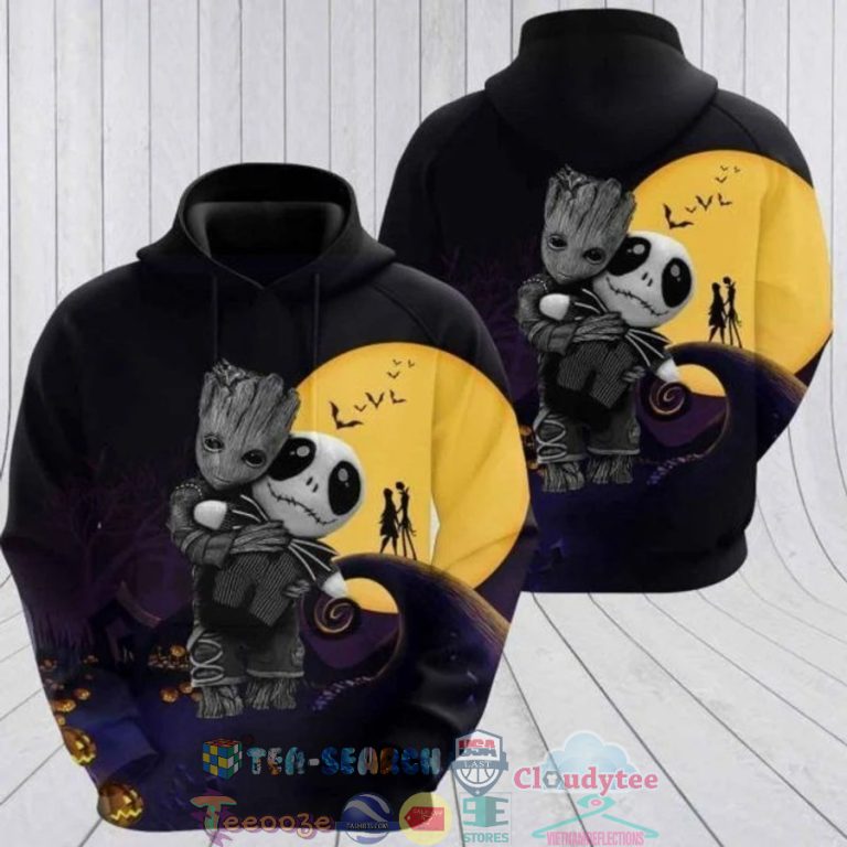 Jack-Skellington-Baby-Groot-3D-Hoodie-2