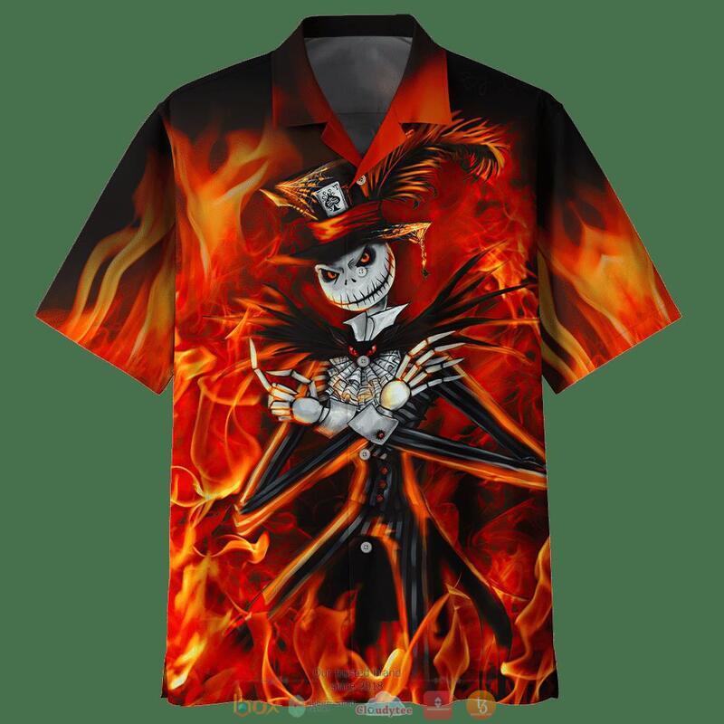Jack Skellington Flame 3D Shirt Jack Skellington Flame 3D Shirt