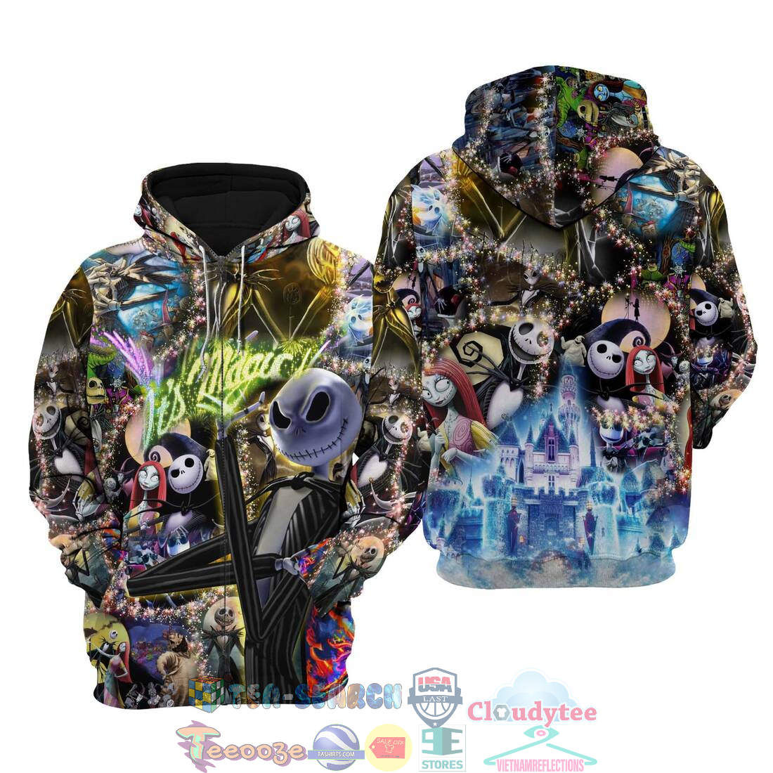Jack Skellington Glitter Disney It’S Magic Hoodie 3D Jack Skellington Glitter Disney It’S Magic Hoodie 3D