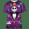 Jack Skellington Halloween Purple 3D Shirt