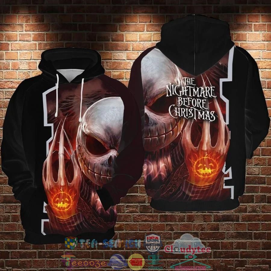 Jack Skellington The Nightmare Before Christmas 3D Hoodie Jack Skellington The Nightmare Before Christmas 3D Hoodie