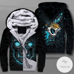 Jacksonville Jaguars Lava Skull Zipper Fleece Hoodie