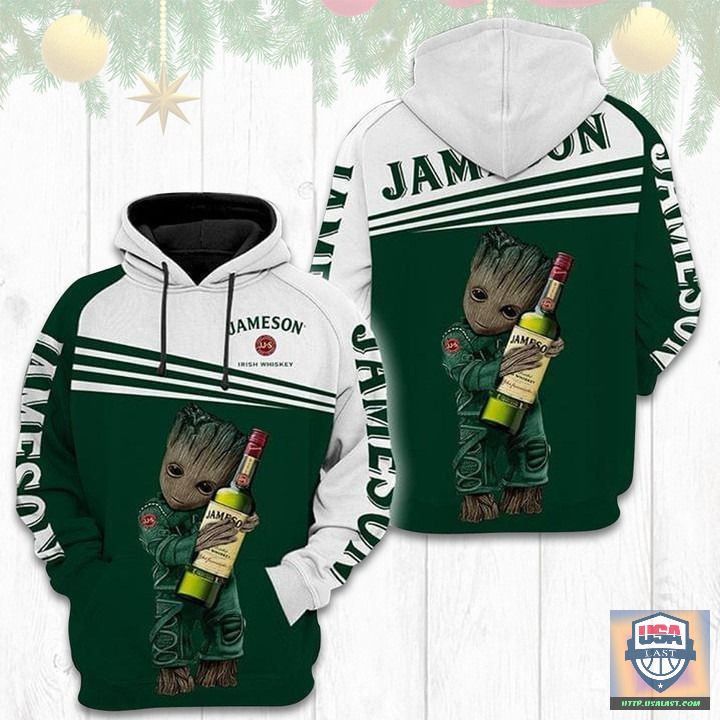 Jameson Whiskey Baby Groot 3D All Over Print Hoodie Jameson Whiskey Baby Groot 3D All Over Print Hoodie