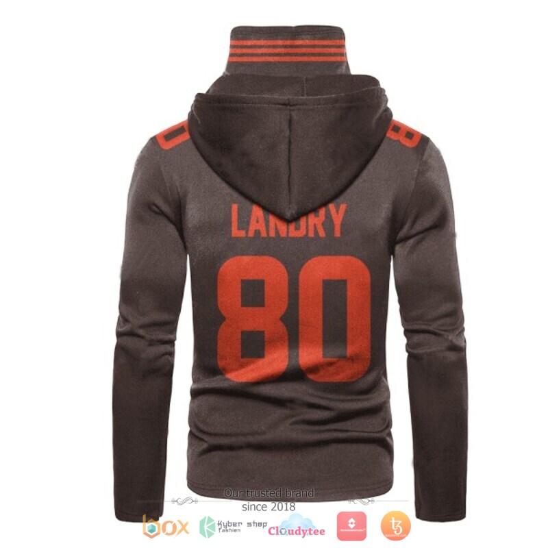 Jarvis Landry 80 Cleveland Browns Nfl 3D Hoodie Mask Jarvis Landry 80 Cleveland Browns Nfl 3D Hoodie Mask