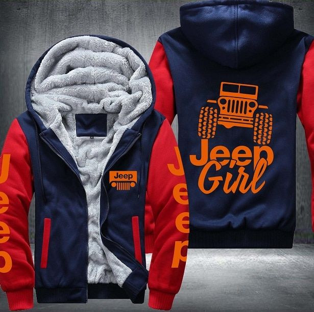 Jeep Girl Fleece Hoodie Jacket Jeep Girl Fleece Hoodie Jacket