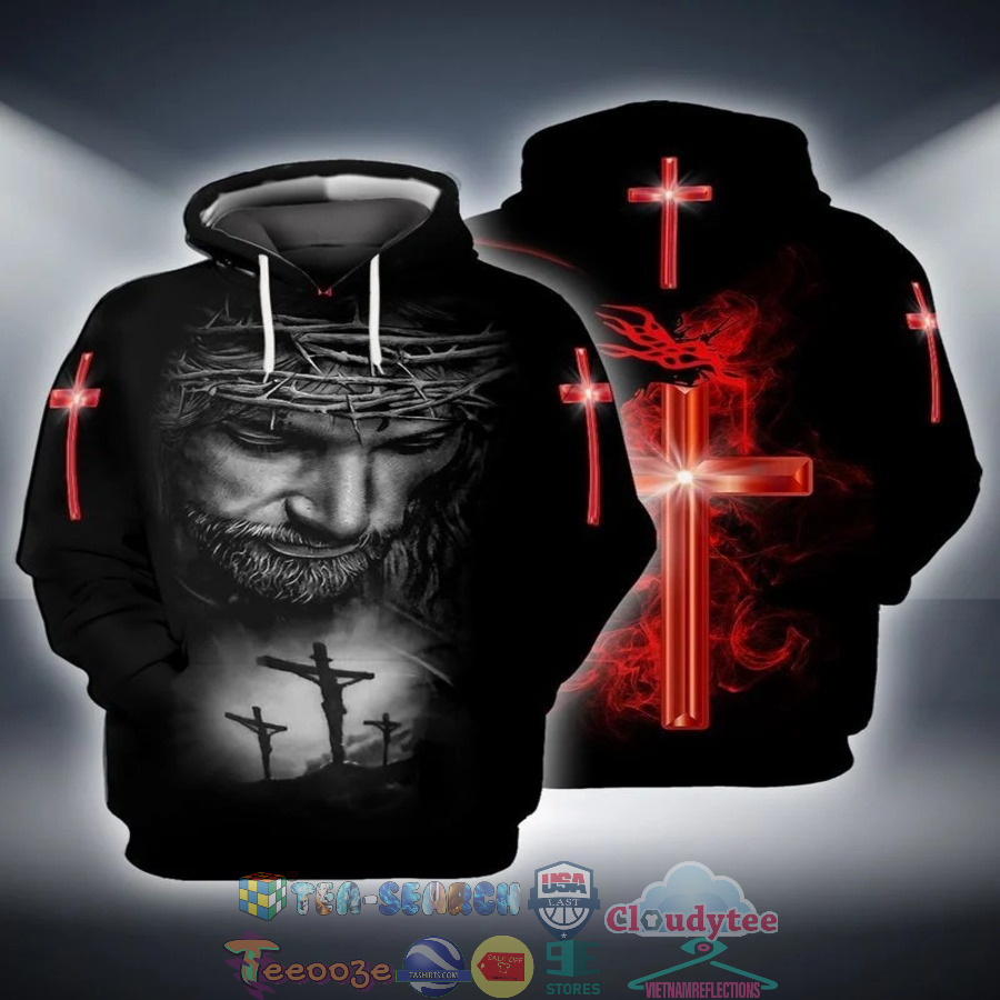 Jesus Cross Stand With God 3D Hoodie Jesus Cross Stand With God 3D Hoodie
