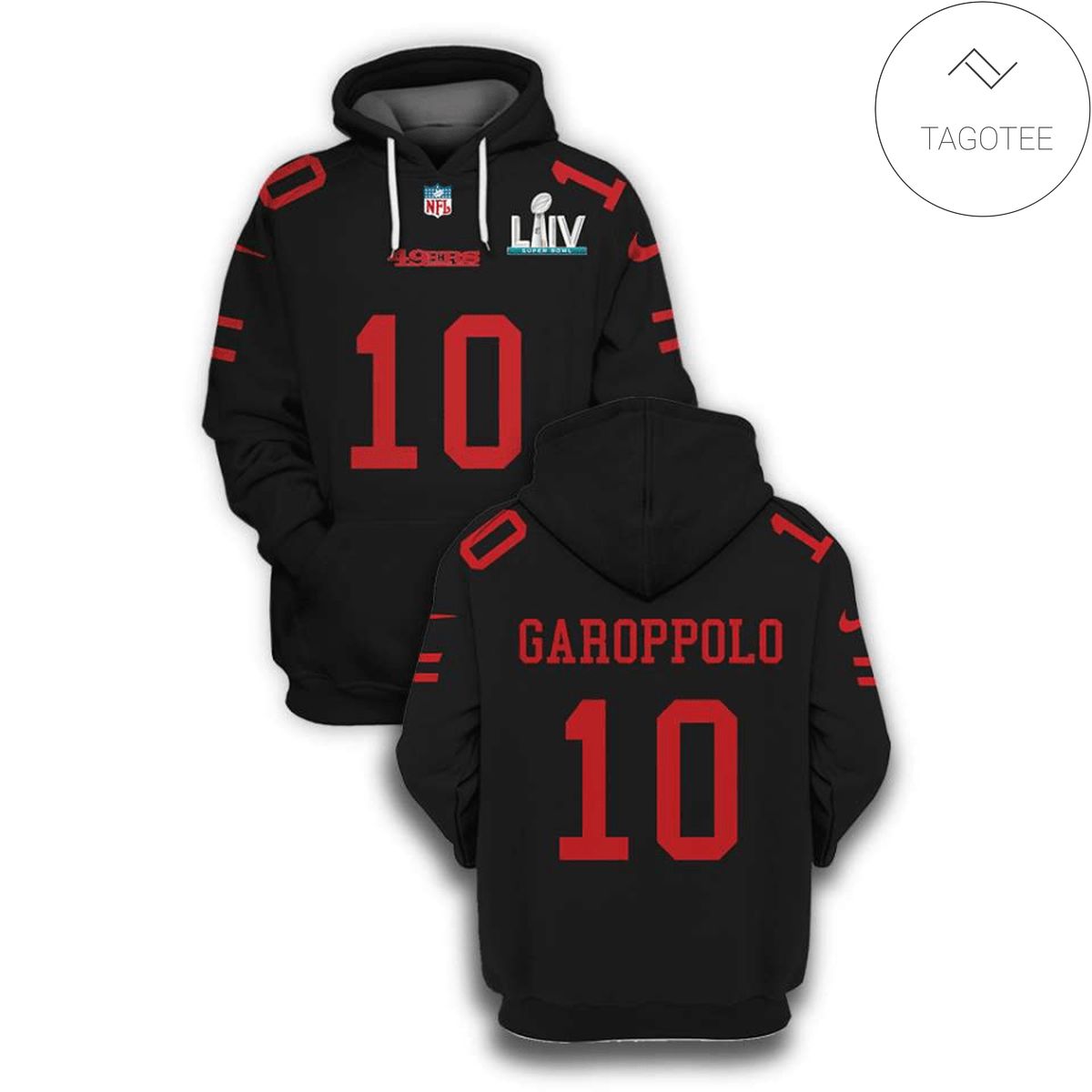 Jimmy Garoppolo No 10 San Francisco 49Ers Hoodie Jimmy Garoppolo No 10 San Francisco 49Ers Hoodie