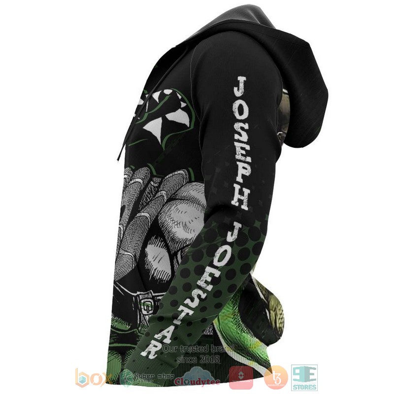 Joseph Joestar Jojo Adventures Anime 3D Hoodie Joseph Joestar Jojo Adventures Anime 3D Hoodie