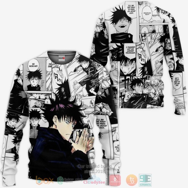 Jujutsu-Kaisen-Fushiguro-Megumi-Anime-Mix-Manga-3D-Hoodie-Bomber-Jacket-2