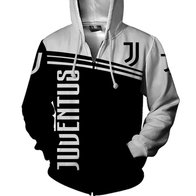 Juventus-Black-White-3D-Shirt-Hoodie-3