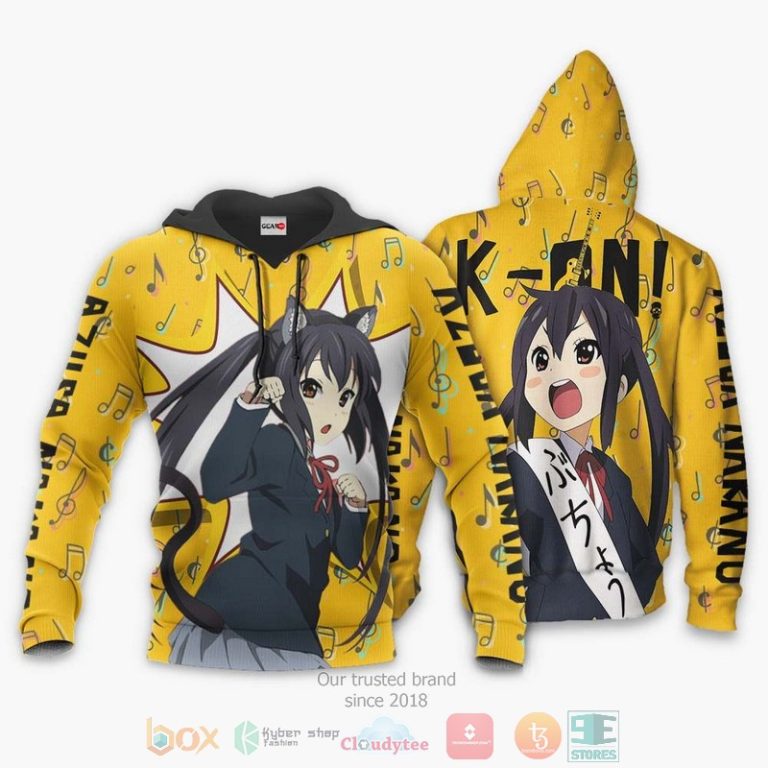 K-On-Azusa-Nakano-Anime-3D-Hoodie-Bomber-Jacket-3