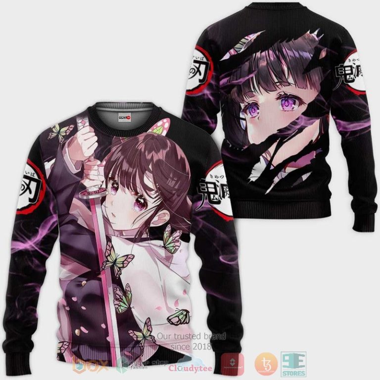 Kanao-Tsuyuri-Kimetsu-Anime-Black-3D-Hoodie-Bomber-Jacket-2