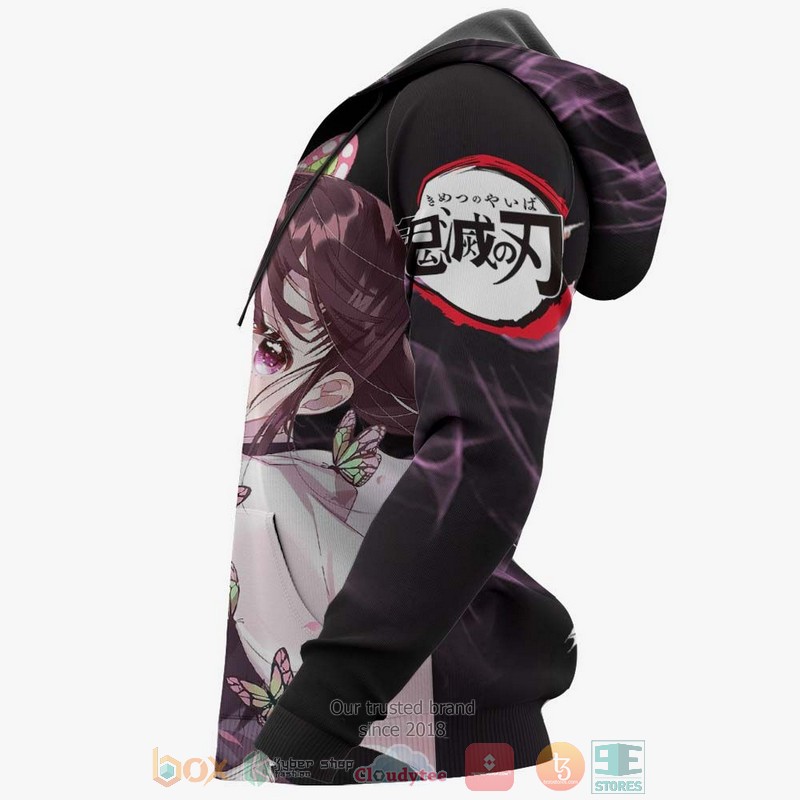 Kanao Tsuyuri Kimetsu Anime Black 3D Hoodie Kanao Tsuyuri Kimetsu Anime Black 3D Hoodie