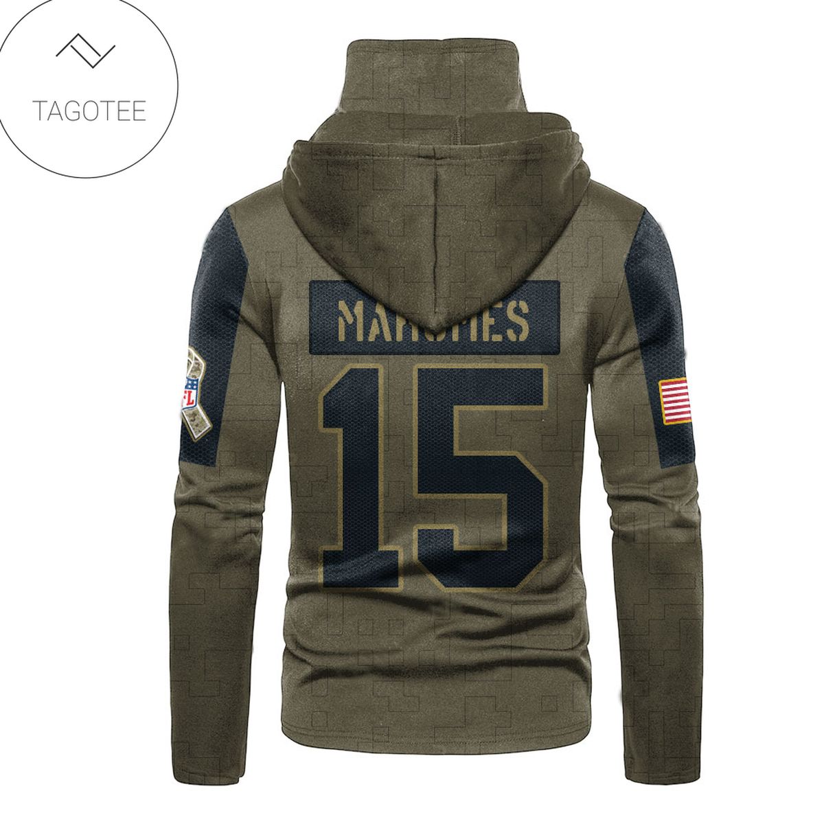 Kansas City Chiefs Number 15 Patrick Mahomes Mask Hoodie Kansas City Chiefs Number 15 Patrick Mahomes Mask Hoodie