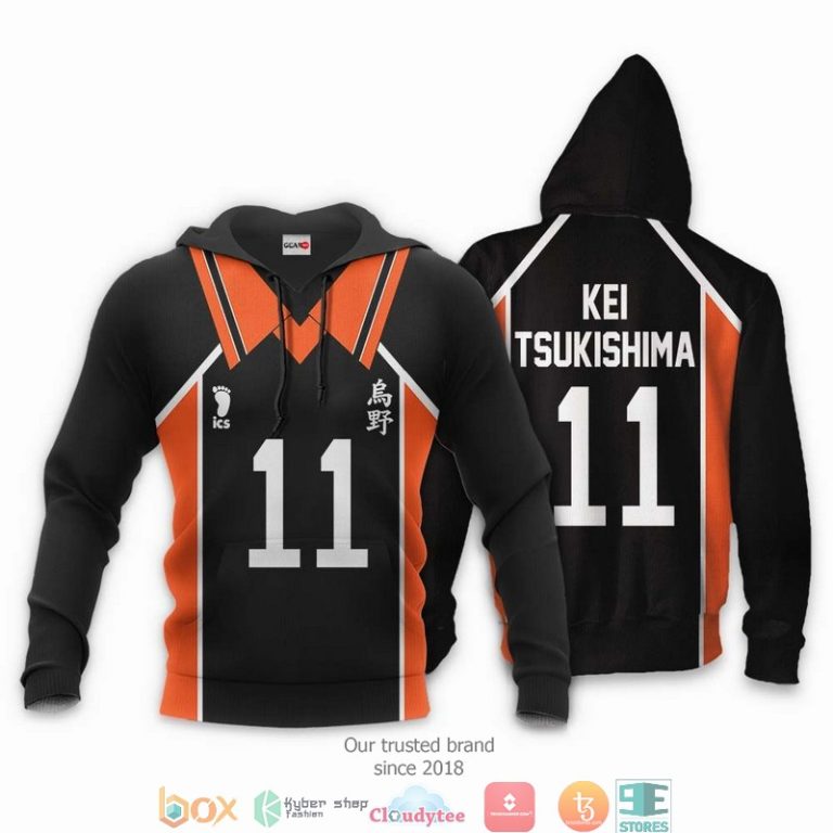 Karasuno-Kei-Tsukishima-Num-11-Haikyuu-Anime-3D-Hoodie-Bomber-Jacket-3