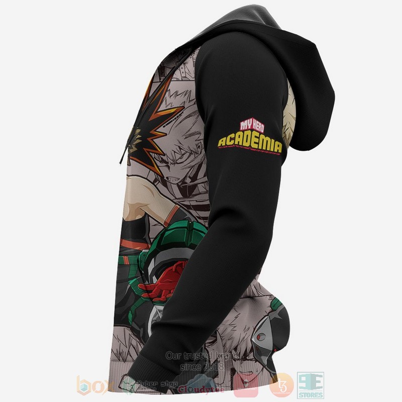 Katsuki Bakugou Custom My Hero Academia Anime 3D Hoodie Katsuki Bakugou Custom My Hero Academia Anime 3D Hoodie