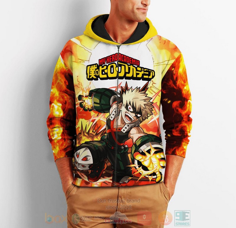 Katsuki-Bakugou-My-Hero-Academia-Anime-3D-Zip-Hoodie-3