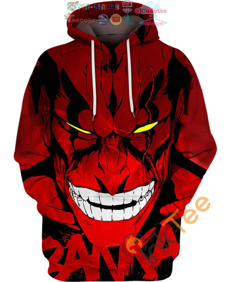 Kenpachi Ogre Bleach Hoodie 3D Kenpachi Ogre Bleach Hoodie 3D