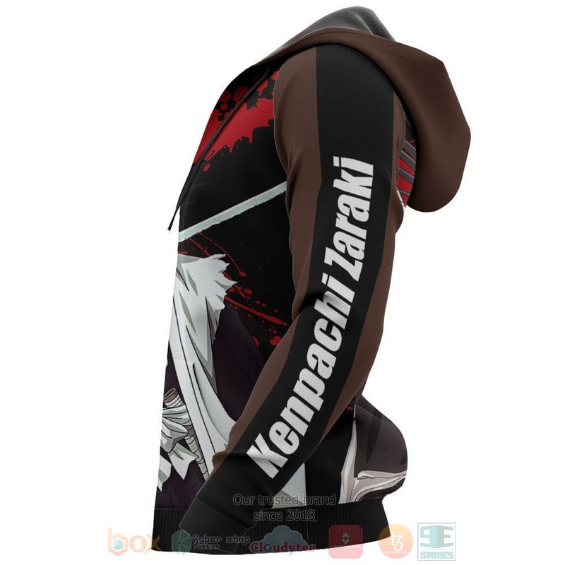 Kenpachi Zaraki Bleach Anime 3D Hoodie Kenpachi Zaraki Bleach Anime 3D Hoodie