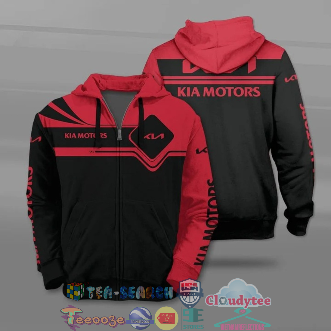 Kia Motors Ver 2 All Over Printed T-Shirt Hoodie Kia Motors Ver 2 All Over Printed T-Shirt Hoodie