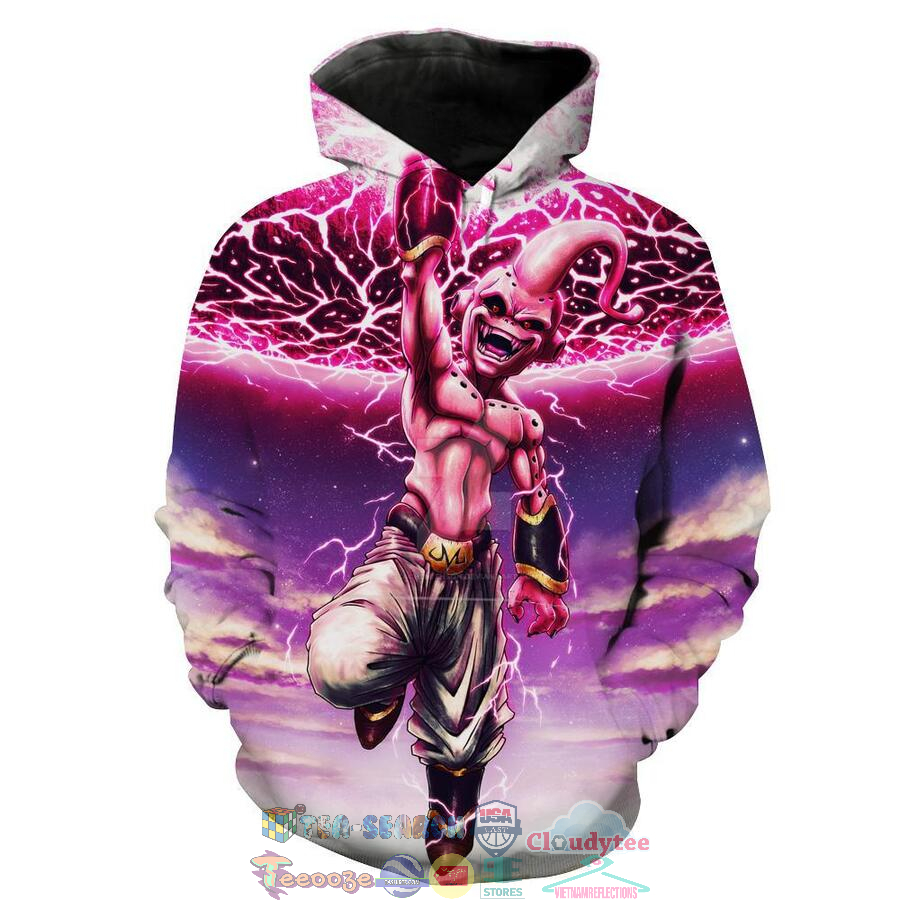 Kid Buu Destruction Dragon Ball Hoodie 3D Kid Buu Destruction Dragon Ball Hoodie 3D