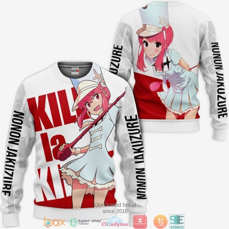 Kill-La-Kill-Nonon-Jakuzure-Anime-3D-Hoodie-Bomber-Jacket-2