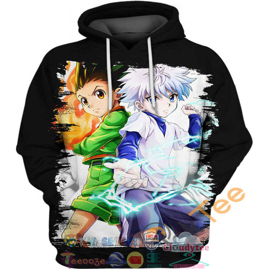 Killua Transparent Gon Hunter X Hunter Hoodie 3D Killua Transparent Gon Hunter X Hunter Hoodie 3D