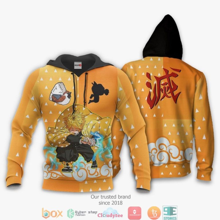 Kimetsu-Zenitsu-Anime-3D-Hoodie-Bomber-Jacket-3